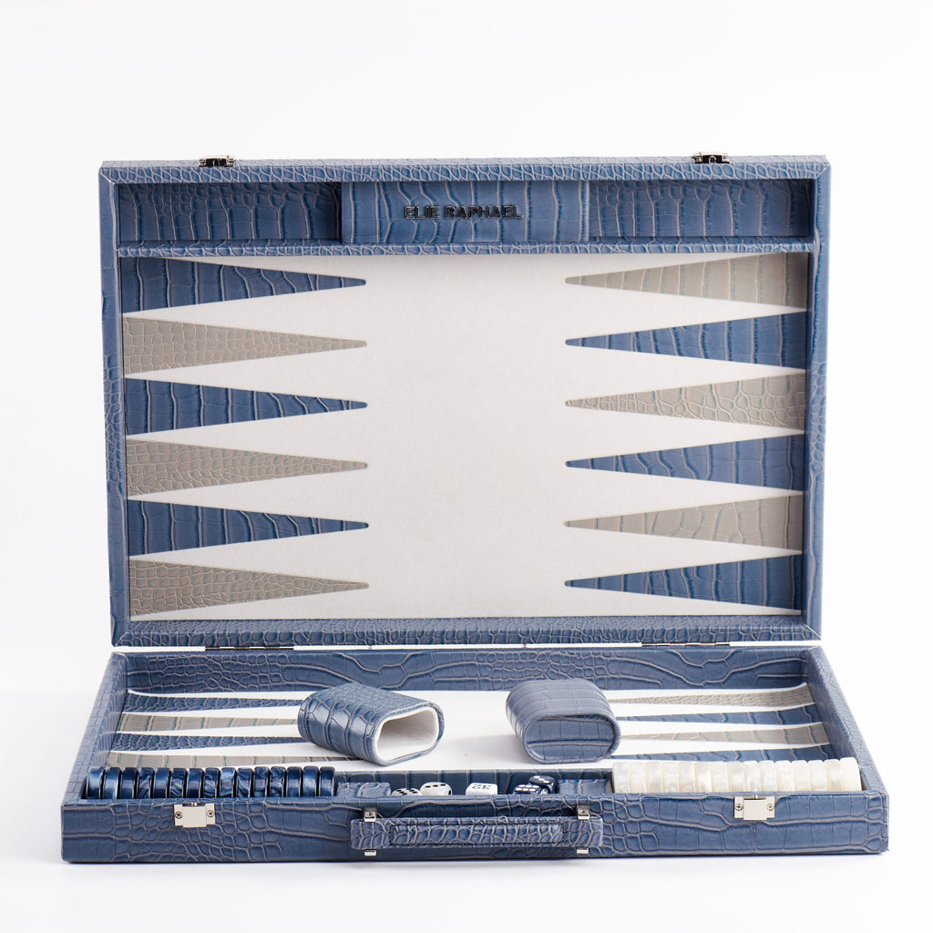 Backgammon Snake | Grey-Blue