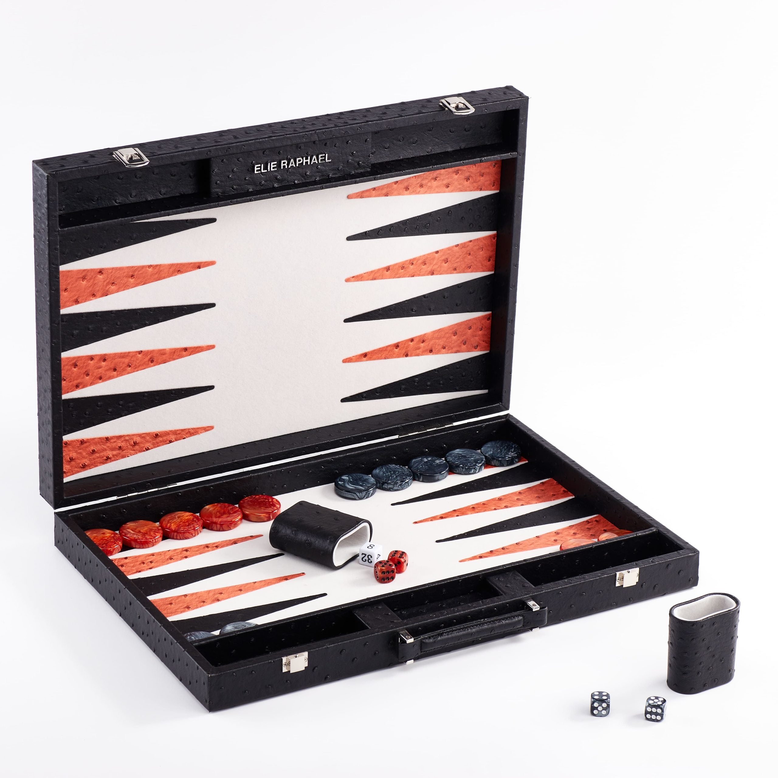 Backgammon Ostrich | Black