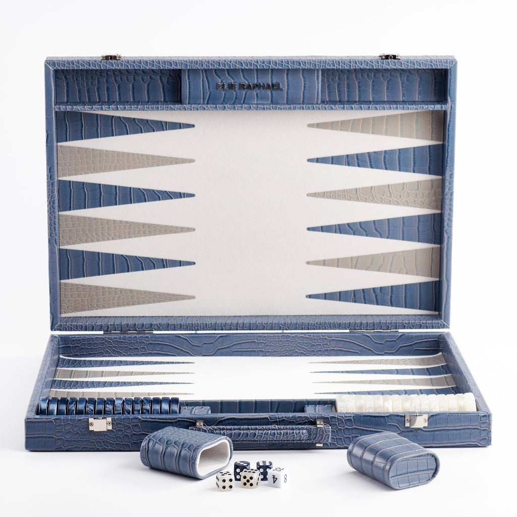 Backgammon Snake | Grey-Blue