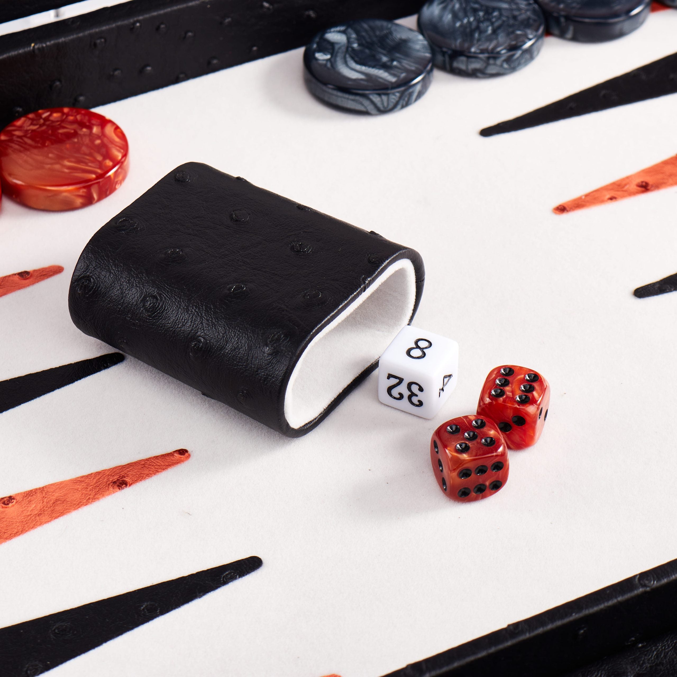 Backgammon Ostrich | Black