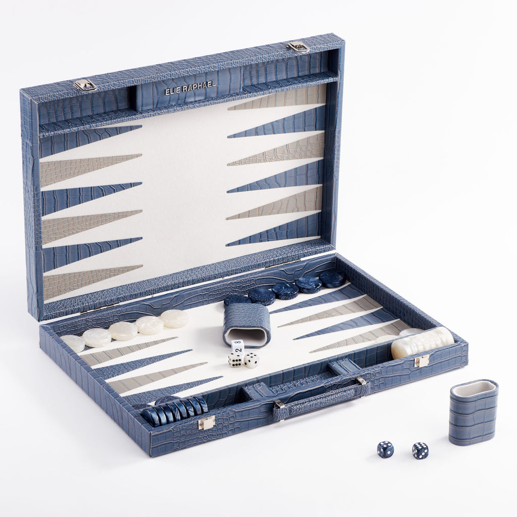 Backgammon Snake | Grey-Blue