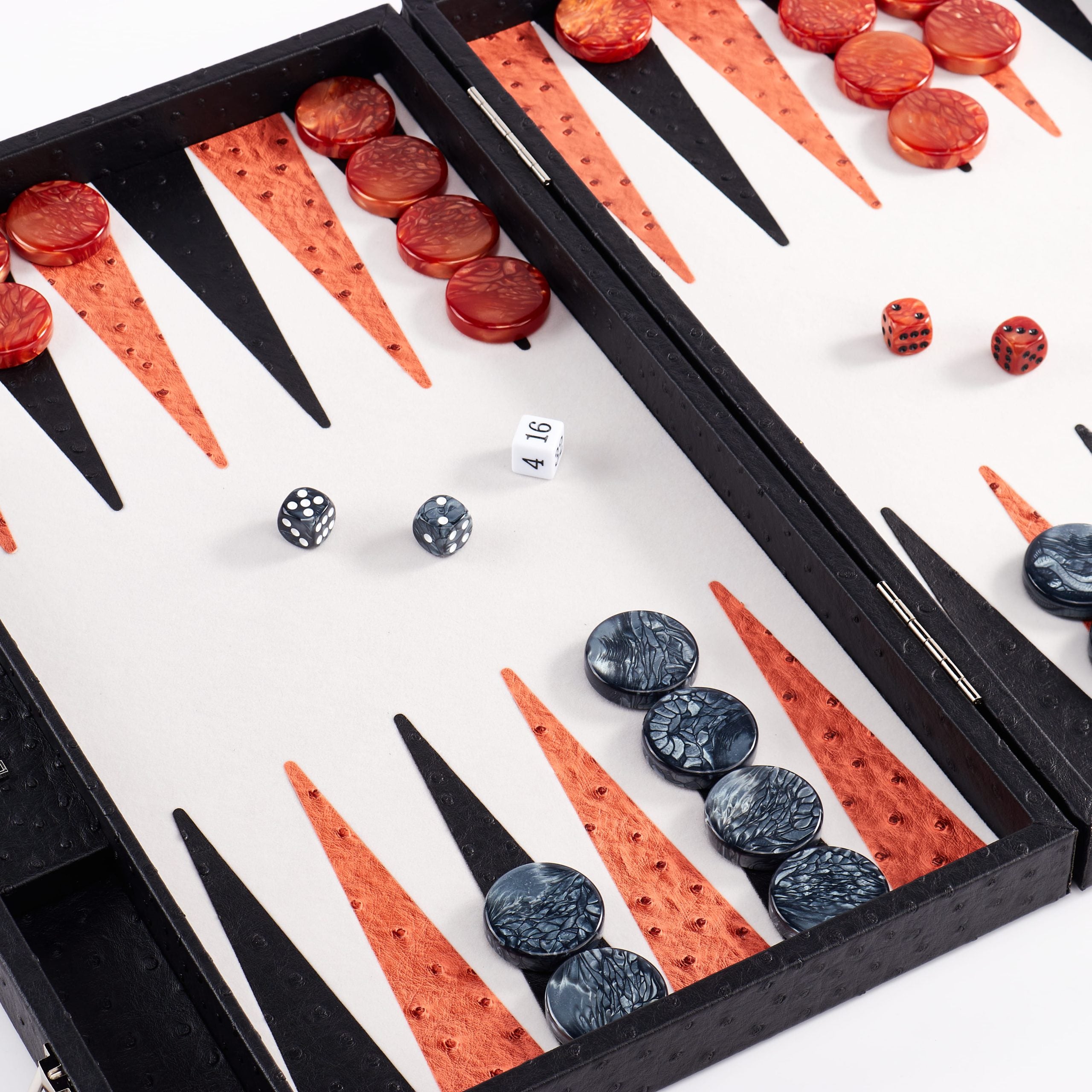 Backgammon Ostrich | Black
