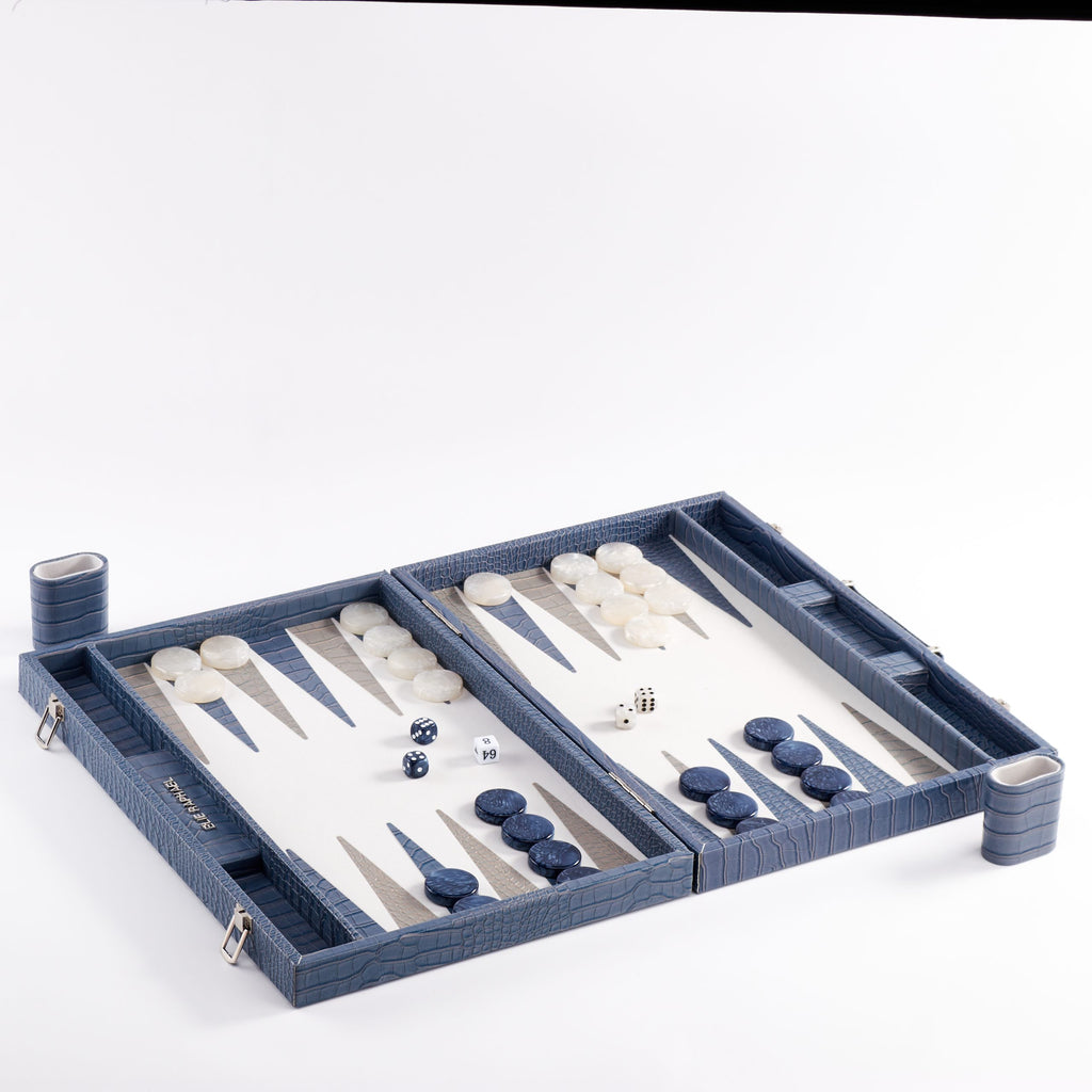 Backgammon Snake | Grey-Blue