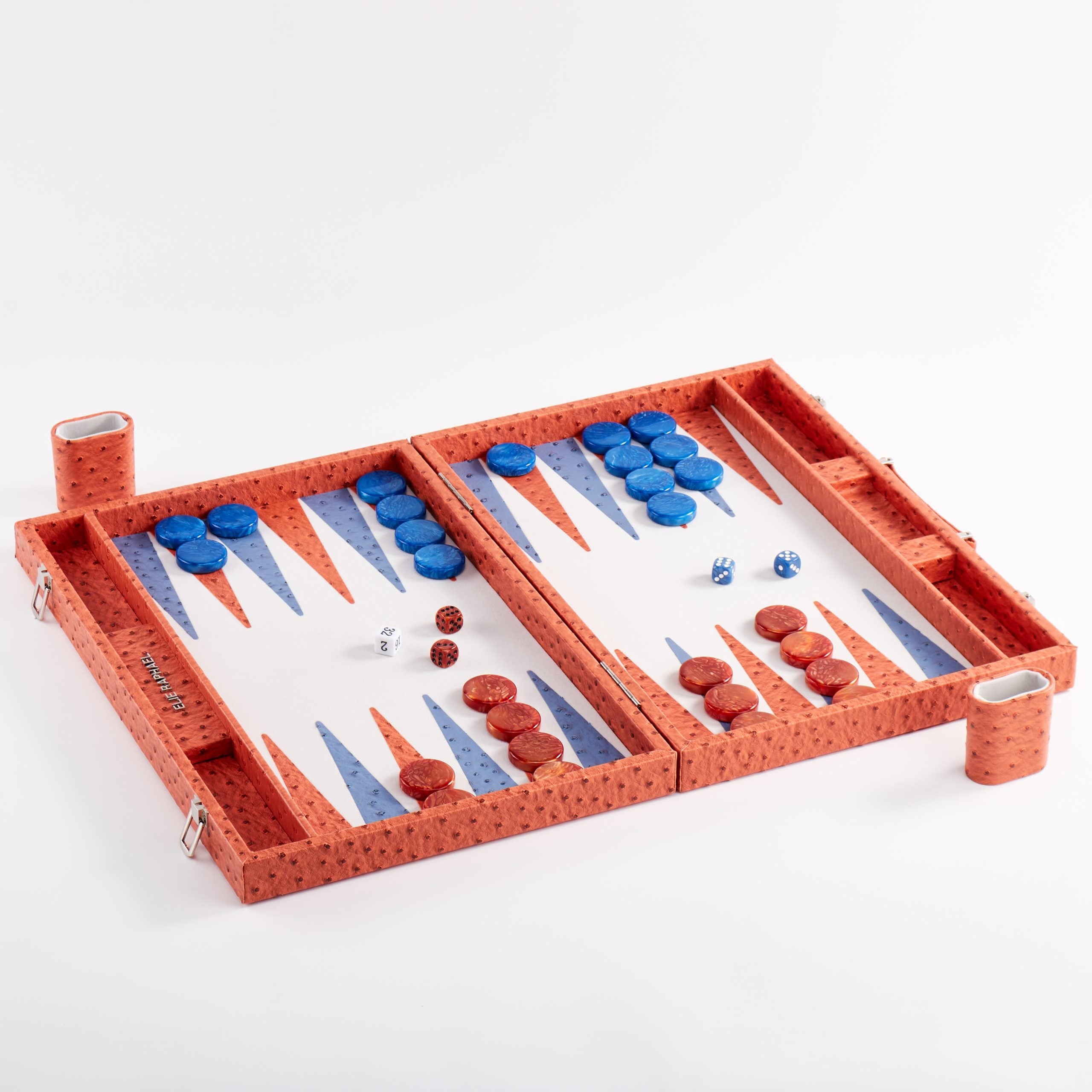 Backgammon Ostrich | Orange