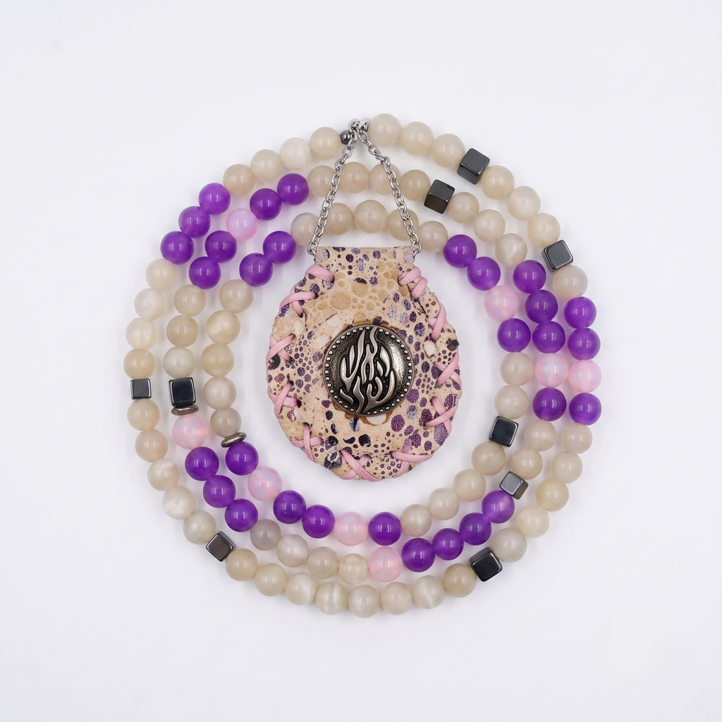 Petek | Purple and Beige