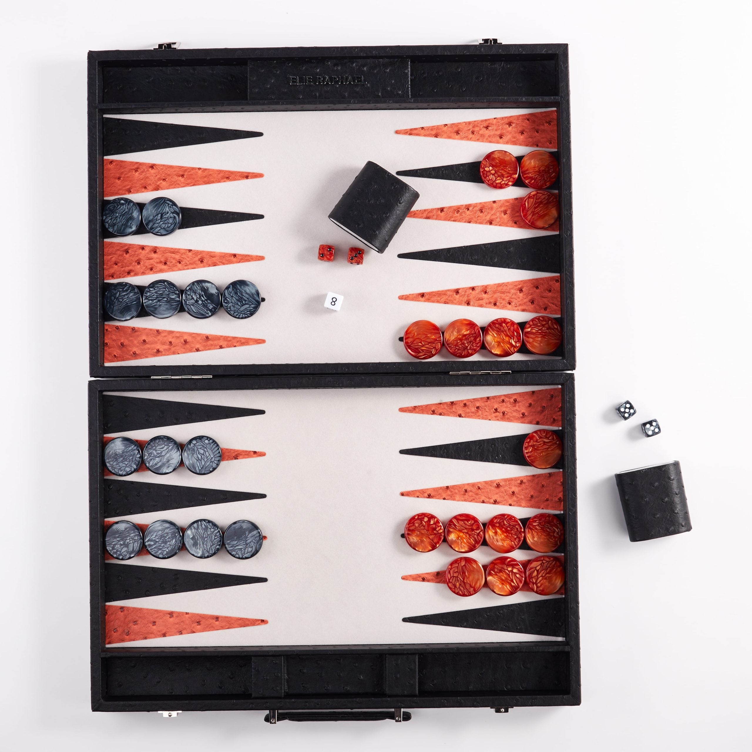 Backgammon Ostrich | Black