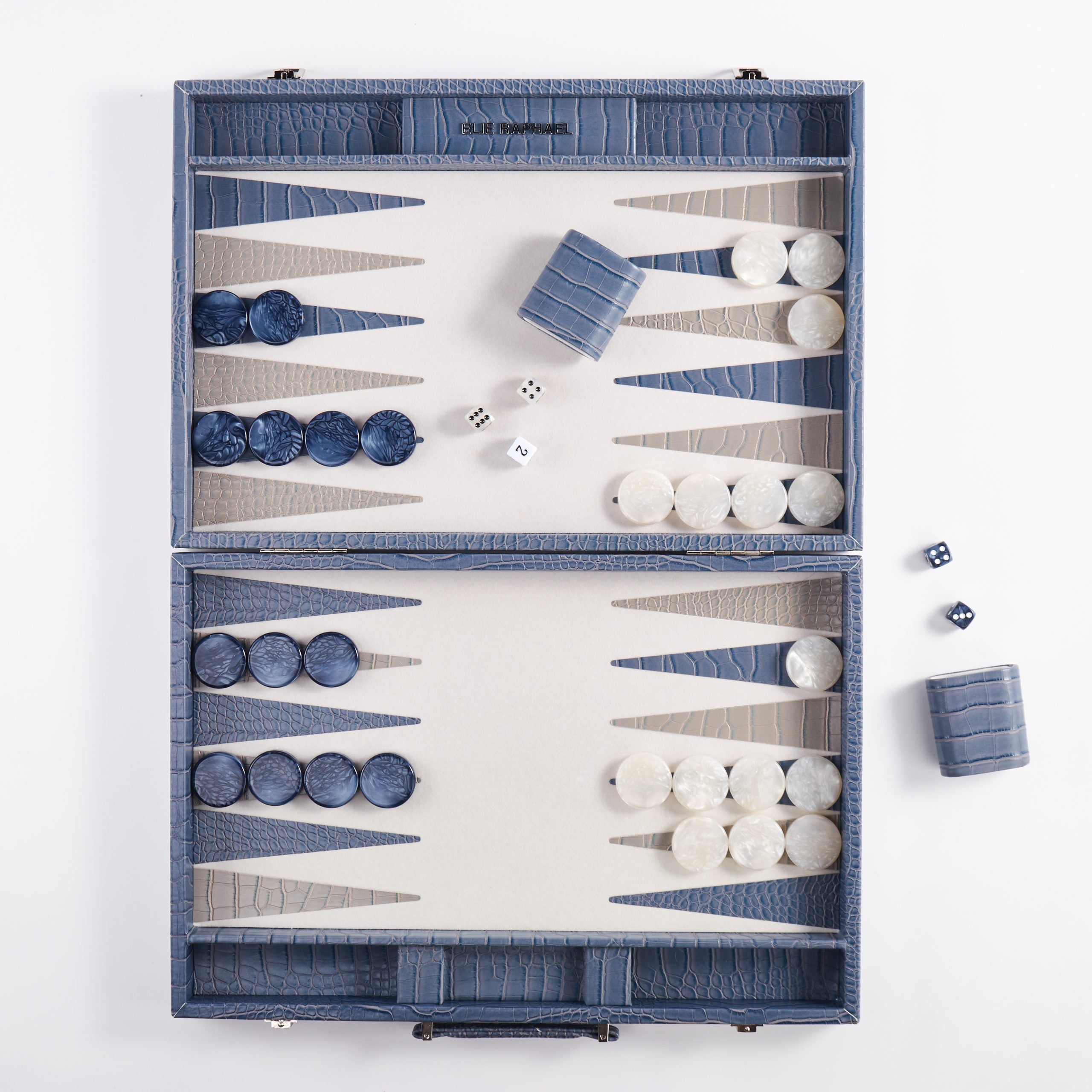 Backgammon Snake | Grey-Blue