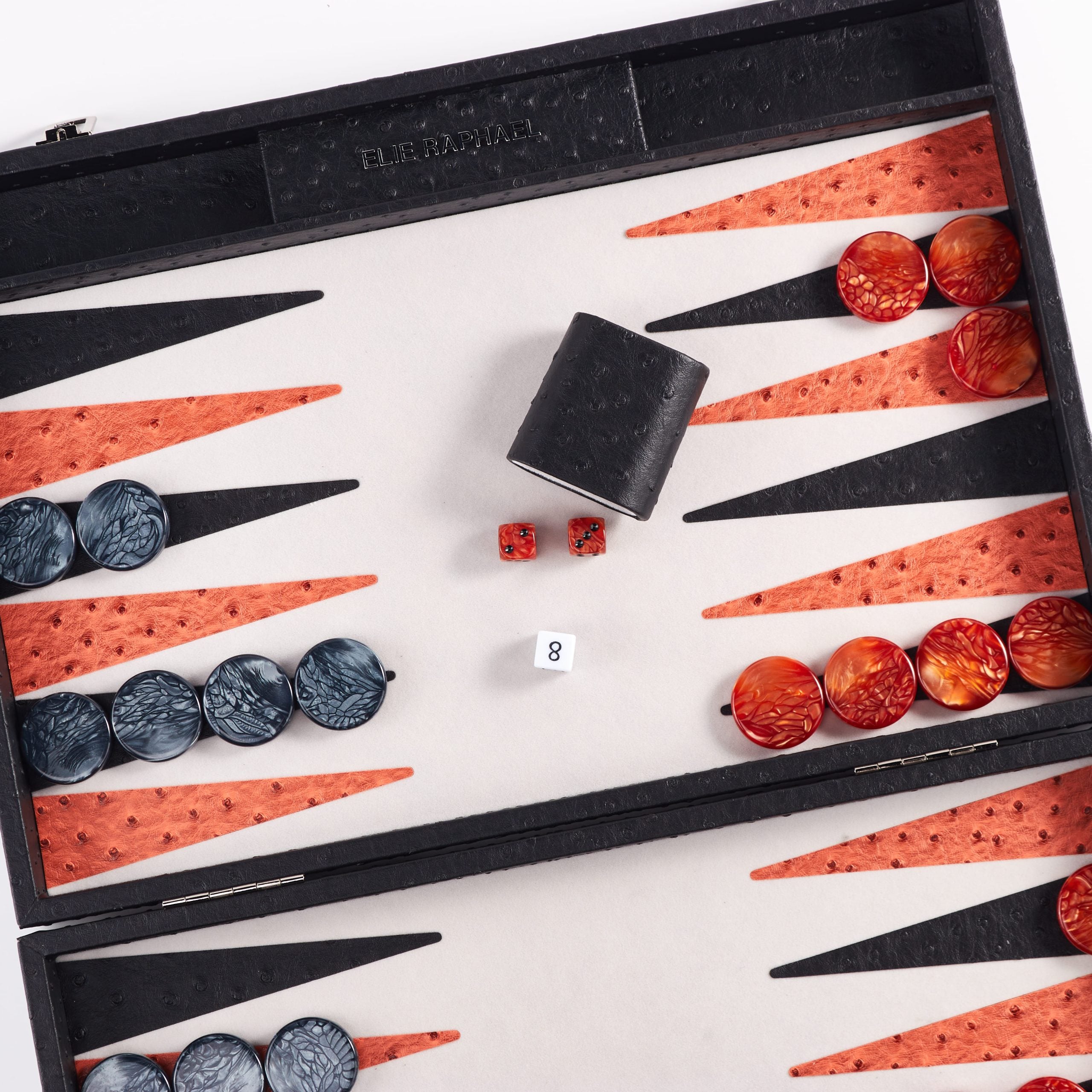 Backgammon Ostrich | Black
