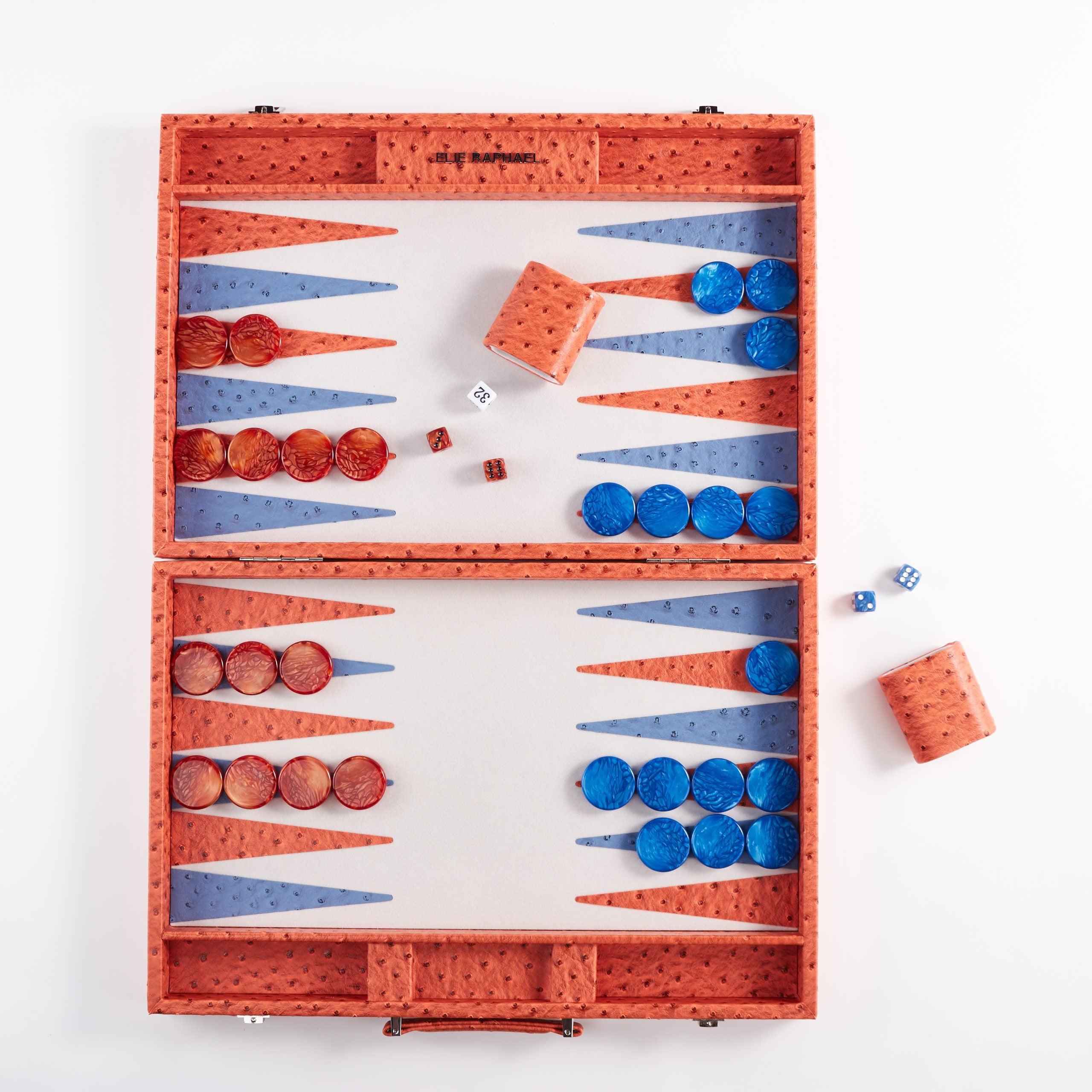 Backgammon Ostrich | Orange