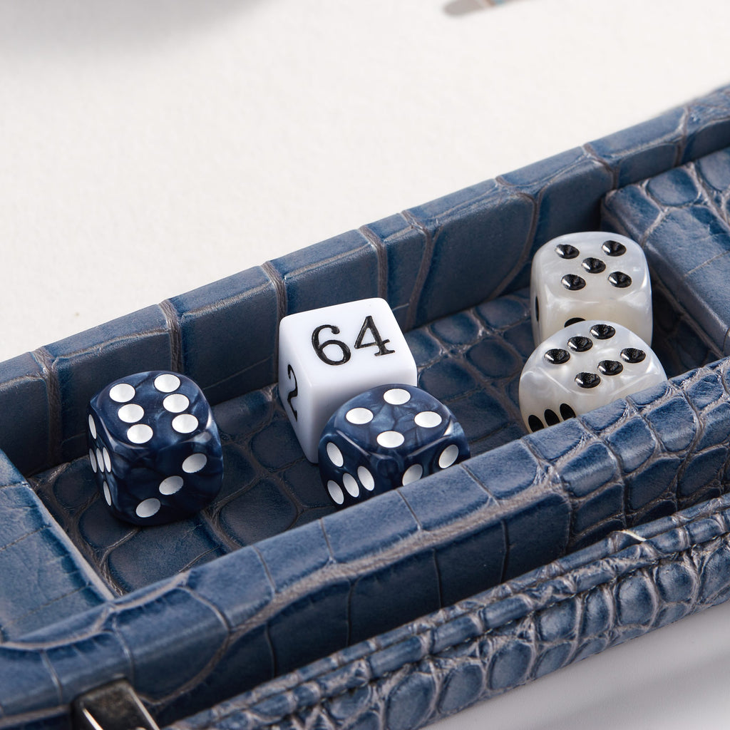 Backgammon Snake | Grey-Blue
