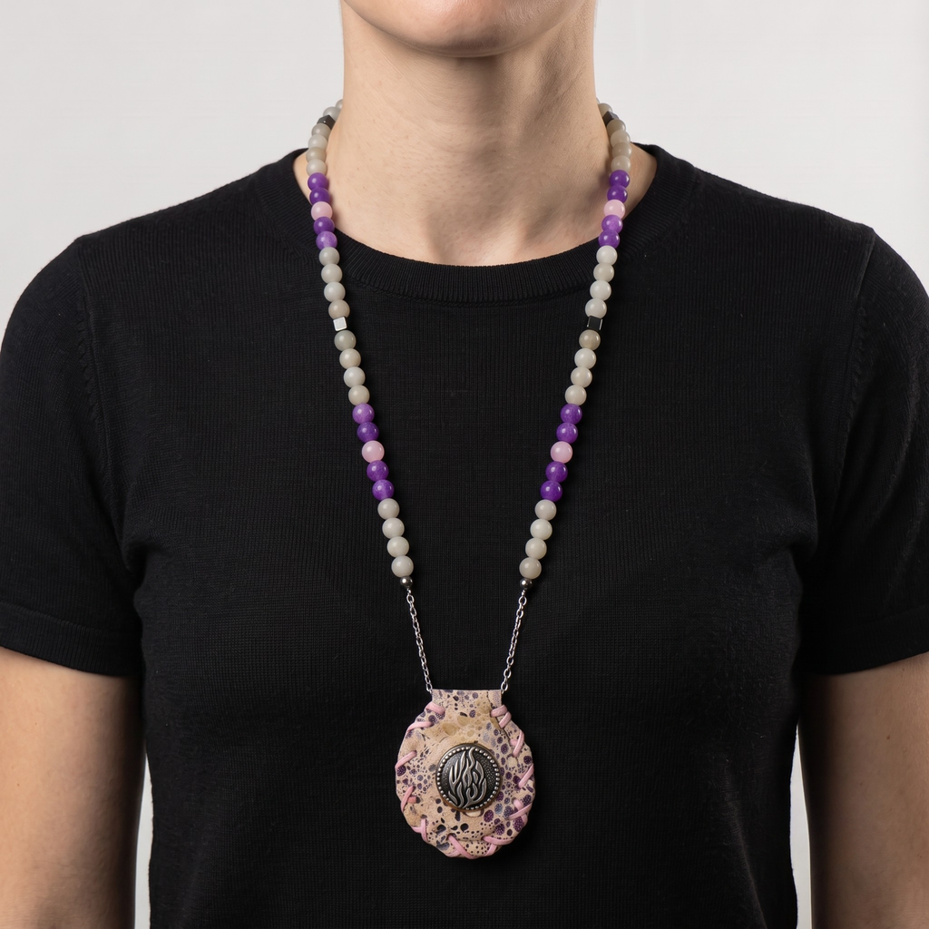 Petek | Purple and Beige