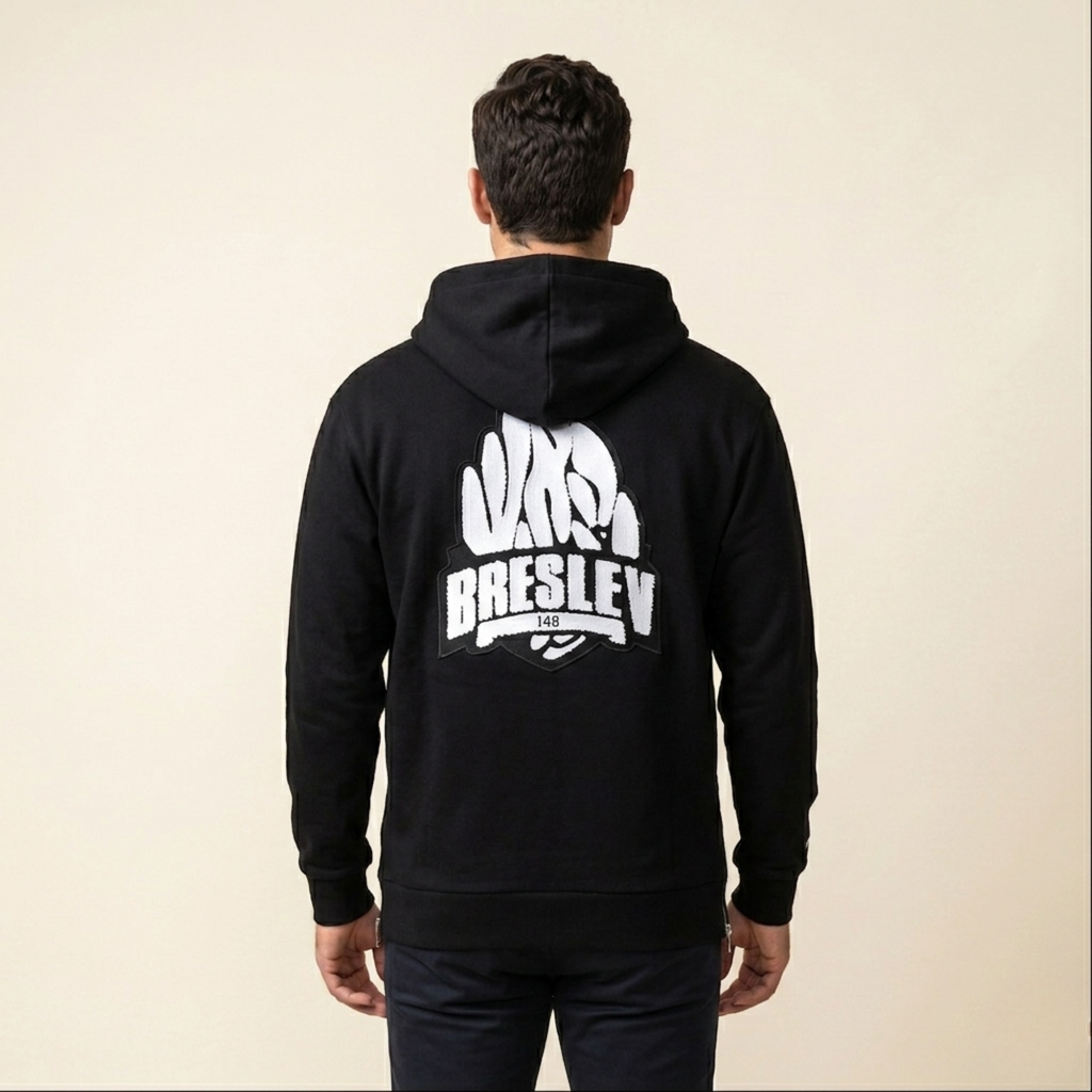 Breslev 148 Zip Hoodie | Black