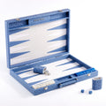 Backgammon Ostrich | Blue w/ white triangle